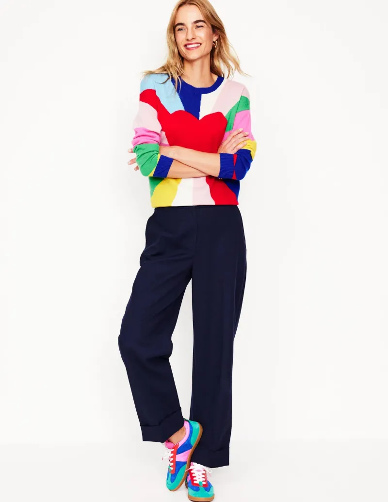 Sweaters & Cardigans-Boden Lydia Cashmere Jumper-Multi, Heart Spectrum Multi,HeartSpectrum