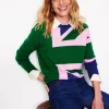 Sweaters & Cardigans-Boden Lydia Cashmere Jumper-Rich Emerald Green, Union Jack RichEmeraldGreen,UnionJack