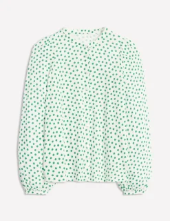 Shirts | T-Shirts & Tanks-Boden Marina Jersey Shirt-Ivory, Abstract Dot Ivory,AbstractDot