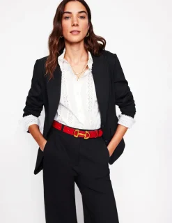 Blazers | Jackets & Coats-Boden Marylebone Ponte Blazer- Black