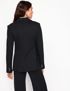 Blazers | Jackets & Coats-Boden Marylebone Ponte Blazer- Black