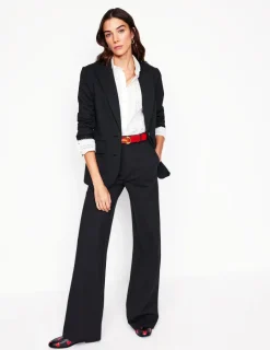 Blazers | Jackets & Coats-Boden Marylebone Ponte Blazer- Black