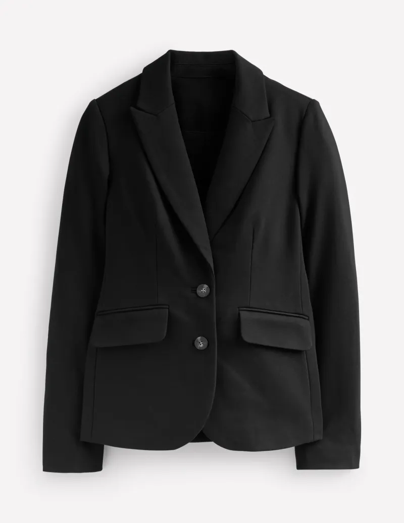Blazers | Jackets & Coats-Boden Marylebone Ponte Blazer- Black