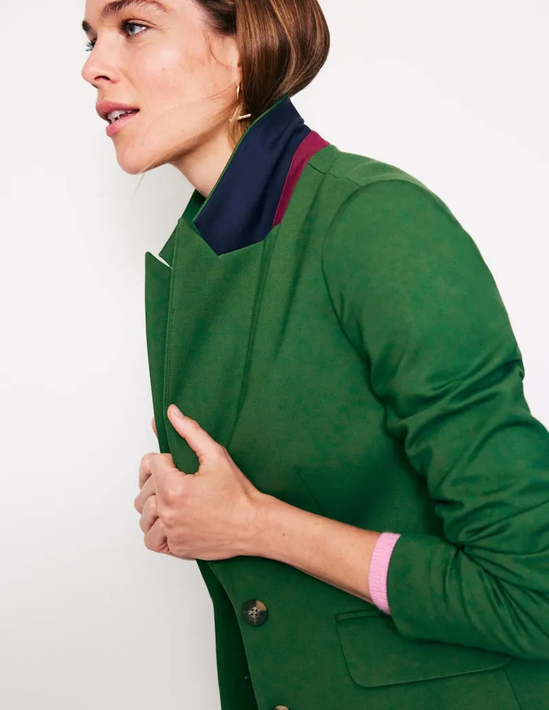 Blazers | Jackets & Coats-Boden Marylebone Ponte Blazer-Emerald Night EmeraldNight