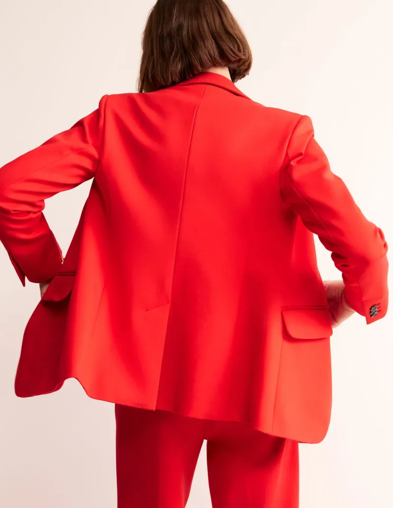 Blazers | Jackets & Coats-Boden Marylebone Ponte Blazer-Hot Pepper HotPepper