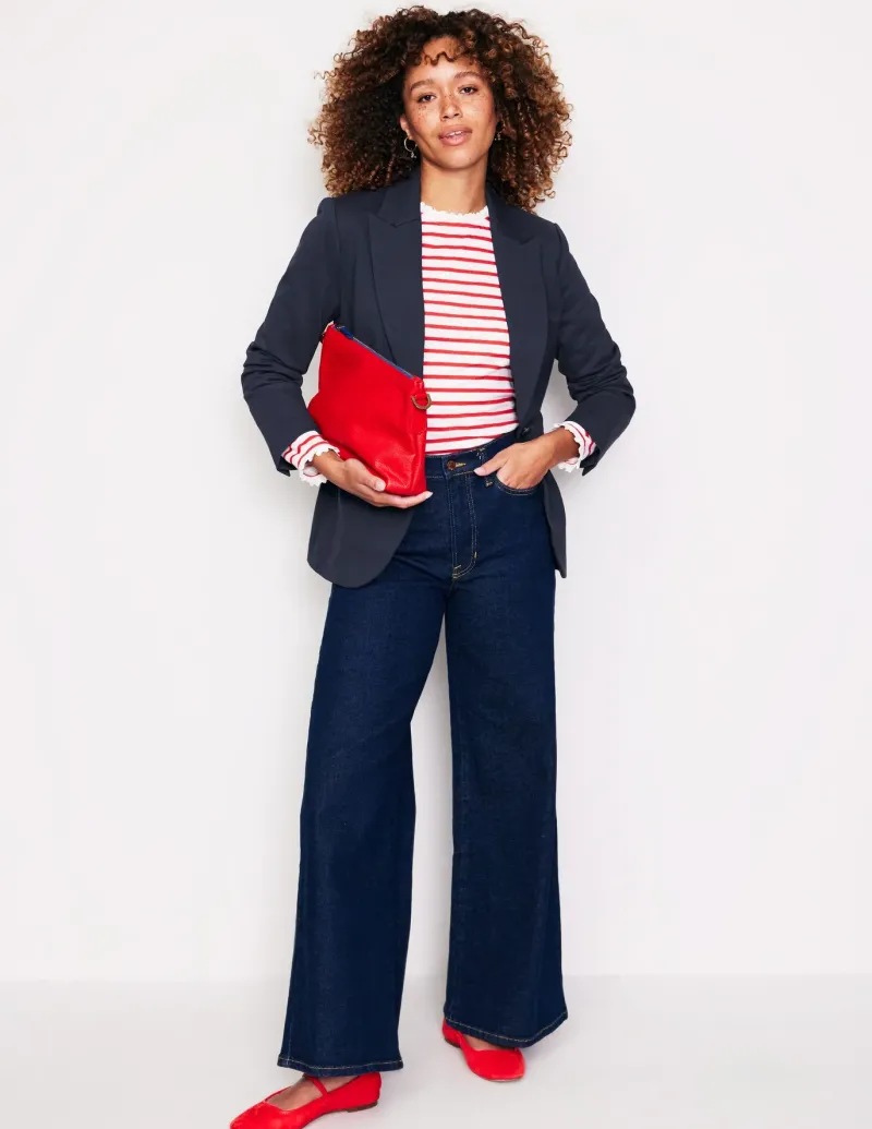 Suits & Tailoring | Blazers-Boden Marylebone Ponte Blazer- Navy