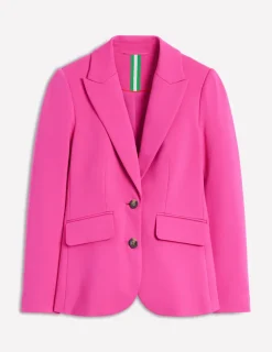 Blazers | Jackets & Coats-Boden Marylebone Ponte Blazer-Pink Peony PinkPeony