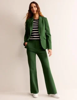 Blazers | Jackets & Coats-Boden Marylebone Ponte Blazer-Winter Green WinterGreen