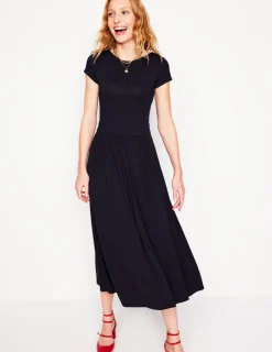 Dresses & Jumpsuits | Petite Dresses-Boden Melanie Jersey Midi Dress- Navy