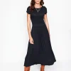 Dresses & Jumpsuits | Petite Dresses-Boden Melanie Jersey Midi Dress- Black