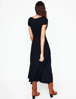 Dresses & Jumpsuits | Petite Dresses-Boden Melanie Jersey Midi Dress- Black