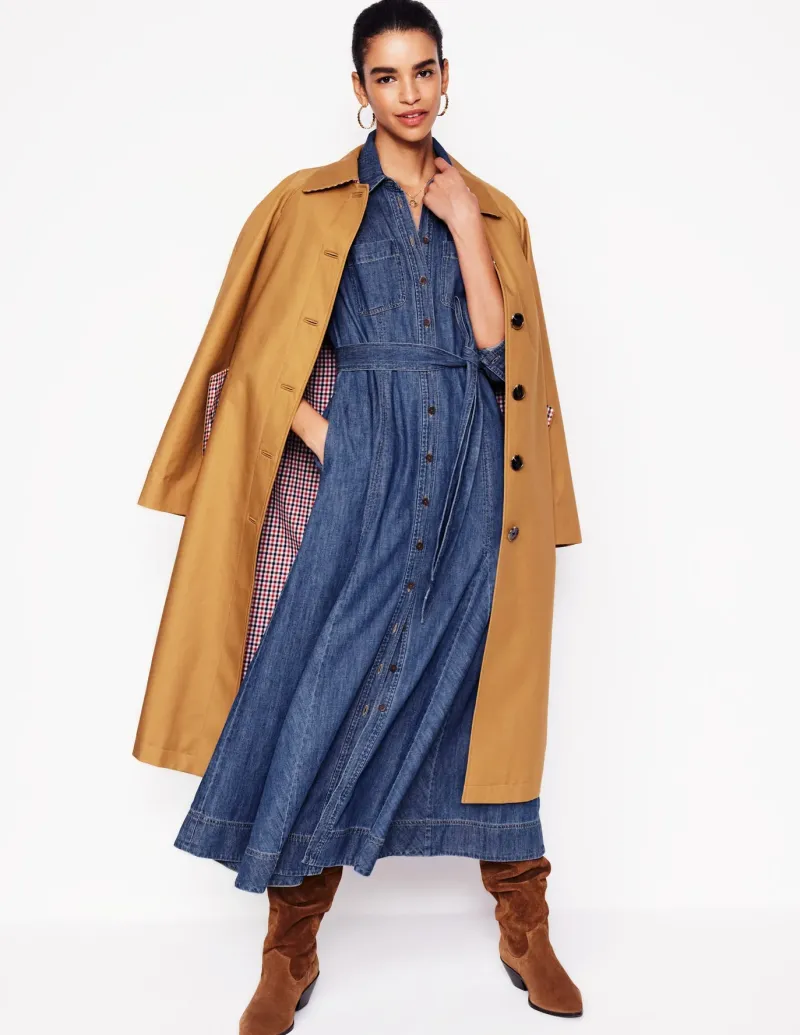 Dresses & Jumpsuits | Midi-Boden Mila Denim Midi Shirt Dress-Mid Vintage MidVintage