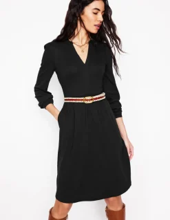 Petite Dresses | Short-Boden Naomi Relaxed Jersey Dress- Black