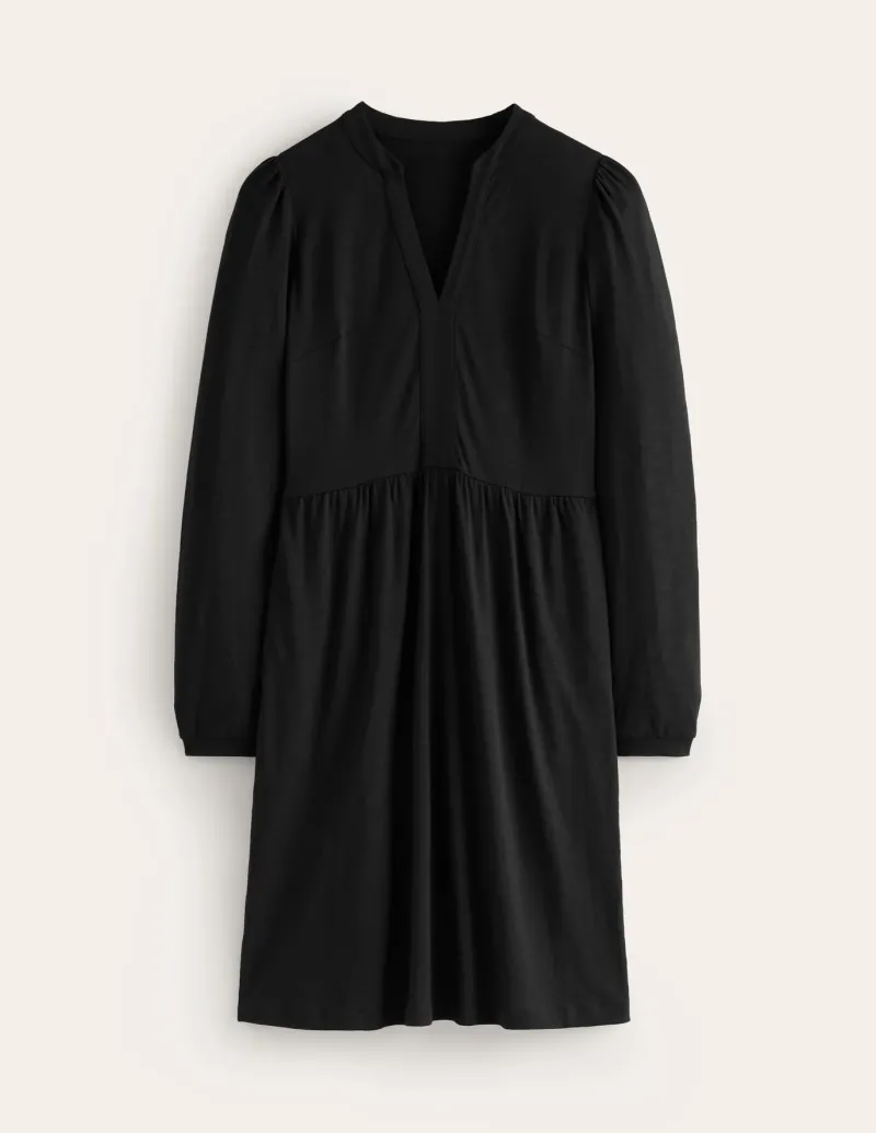 Petite Dresses | Short-Boden Naomi Relaxed Jersey Dress- Black