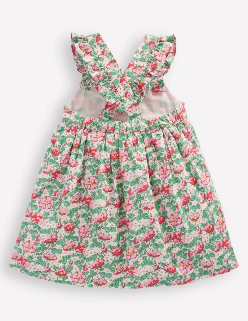 Dresses-Boden Nostalgic Pinny Dress-Chalk Pink Rose ChalkPinkRose