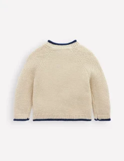 Sweaters & Cardigans-Boden Novelty logo Cardigan-Oatmeal Marl Pets OatmealMarlPets