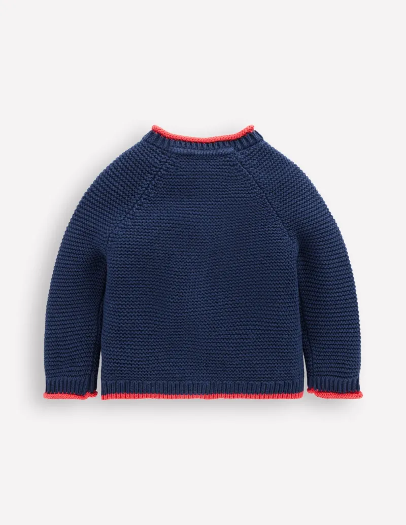 Sweaters & Cardigans-Boden Novelty logo Cardigan-Starboard Blue Boats StarboardBlueBoats