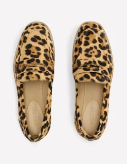 Loafers | Flats-Boden Nya Structured Penny Loafer-Classic Leopard ClassicLeopard