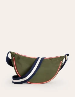 Bags-Boden Nylon Cross-body Purse- Khaki