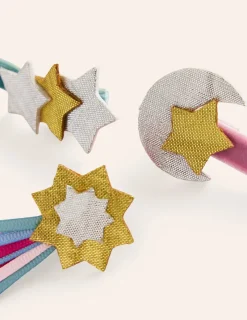 Accessories-Boden 3 Pack Hair Clips- Stars