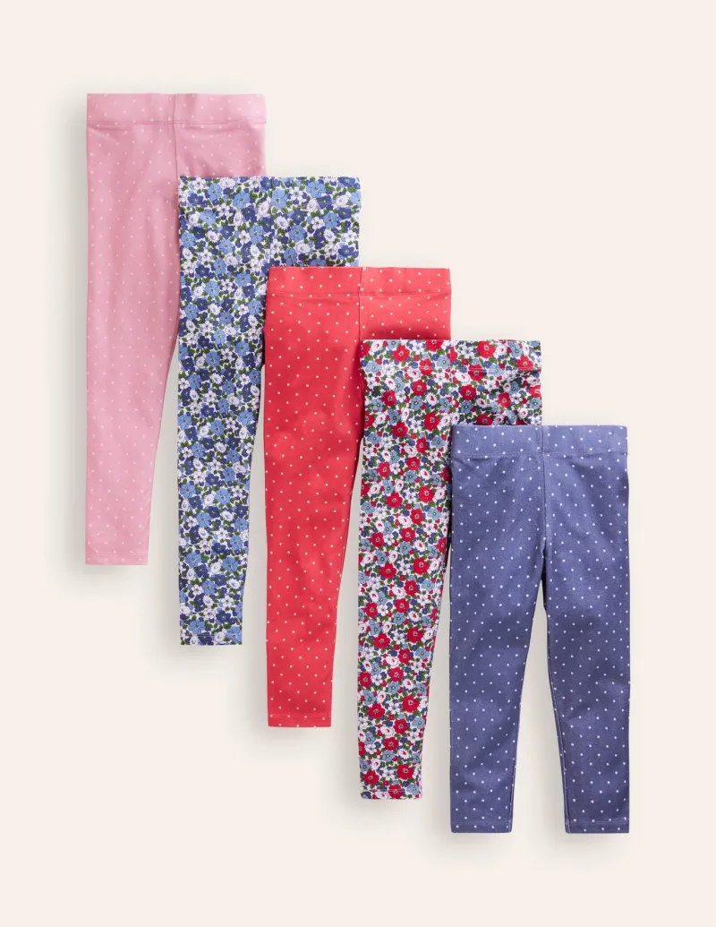 Leggings | Pants & Jeans-Boden 5-Pack Leggings-Multi Spot/Floral MultiSpot/Floral