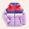 Coats & Jackets-Boden Pack-Away Padded Jacket-Aster Purple Colourblock AsterPurpleColourblock
