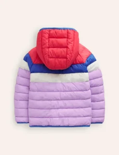 Coats & Jackets-Boden Pack-Away Padded Jacket-Aster Purple Colourblock AsterPurpleColourblock