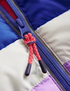 Coats & Jackets-Boden Pack-Away Padded Jacket-Aster Purple Colourblock AsterPurpleColourblock