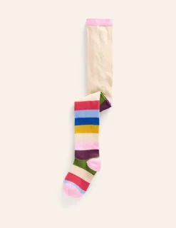 Socks & Tights-Boden Patterned Tights-Multi Stripe MultiStripe