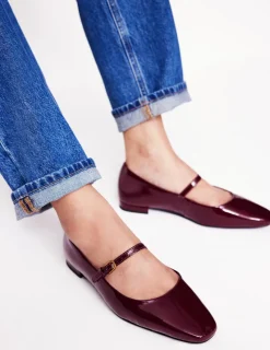 Flats-Boden Penelope Mary Jane Flat- Oxblood