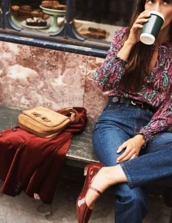 Flats-Boden Penelope Mary Jane Flat- Oxblood