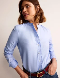 Tops & Blouses | Shirts-Boden Phoebe Shirt-Blue Oxford BlueOxford