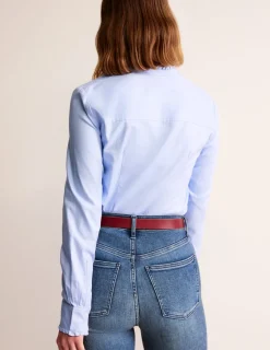 Tops & Blouses | Shirts-Boden Phoebe Shirt-Blue Oxford BlueOxford