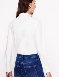 Shirts | Tops & Blouses-Boden Phoebe Shirt-Ivory Broderie IvoryBroderie