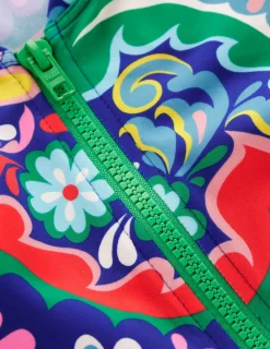 Swimwear-Boden Piped Raglan Rash Guard-Multi, Meadow Paisley Multi,MeadowPaisley