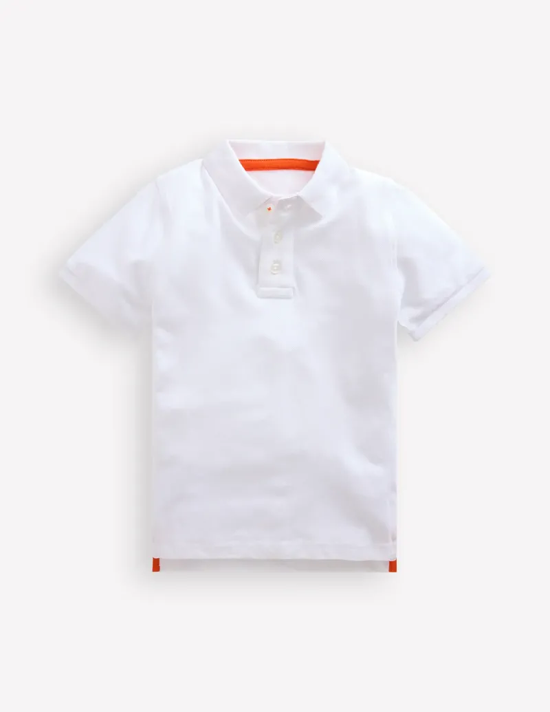 Tops, T-Shirts & Polos-Boden Piqué Polo Shirt- White