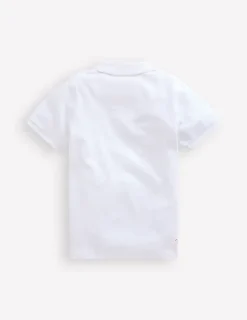 Tops, T-Shirts & Polos-Boden Piqué Polo Shirt- White
