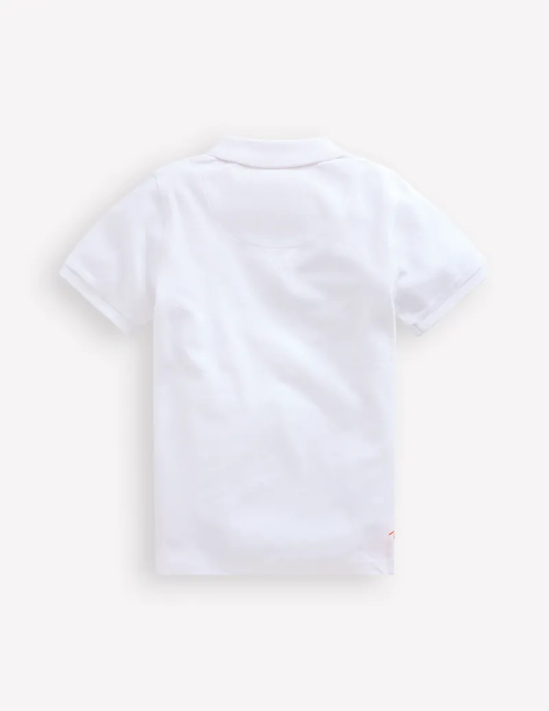 Tops, T-Shirts & Polos-Boden Piqué Polo Shirt- White