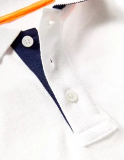 Tops, T-Shirts & Polos-Boden Piqué Polo Shirt- White