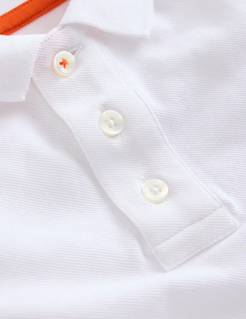 Tops, T-Shirts & Polos-Boden Piqué Polo Shirt- White