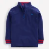 Tops, T-Shirts & Polos-Boden Pique Polo Half Zip-Starboard Blue StarboardBlue