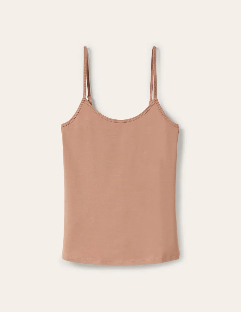 T-Shirts & Tanks | Tops & Blouses-Boden Plain Cami Top-Medium Beige MediumBeige