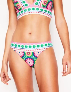 Swimwear-Boden Porto Bikini Bottoms-Multi, Flower Tile Multi,FlowerTile