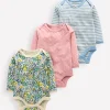 Tops & Bodysuits-Boden Printed 3 Pack Bodies-Chick Floral ChickFloral