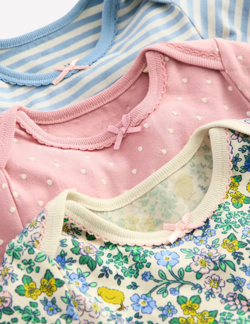 Tops & Bodysuits-Boden Printed 3 Pack Bodies-Chick Floral ChickFloral