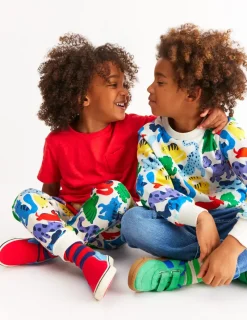 Joggers & Sweatpants-Boden Printed Comfy Joggers-Rainbow Pets RainbowPets