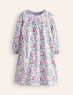 Sleepwear & Pajamas-Boden Printed Long-sleeved Nightie-Vanilla White Ballet Toile VanillaWhiteBalletToile