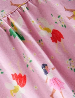 Sleepwear & Pajamas-Boden Printed Long-sleeved Nightie-Boto Pink Fairies BotoPinkFairies