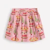 Skirts & Skorts-Boden Printed Pull-On Twirly Skirt-Vintage Pink Carousel VintagePinkCarousel