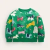 Tops & T-Shirts | Sweatshirts & Hoodies-Boden Printed Relaxed Sweatshirt-Green Park Play Pets GreenParkPlayPets
